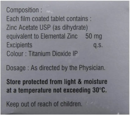 Zinconia 50 mg - Strip of 10 Tablet