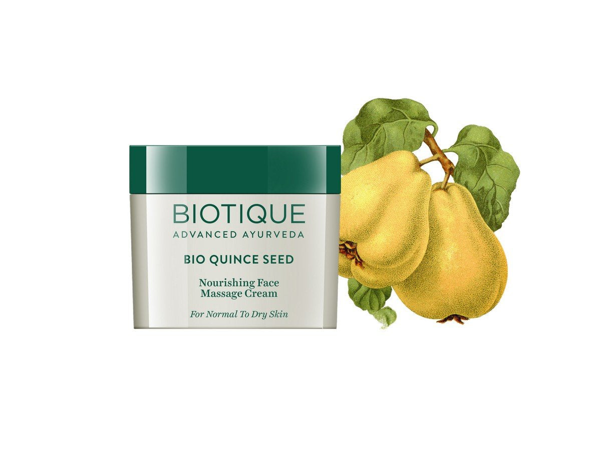 Biotique Bio Quince Seed Nourishing Face Massage Cream For Normal To Dry Skin 50gm