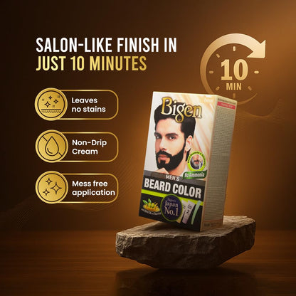Bigen Men's Beard Color, 40g - Brownish Black B102