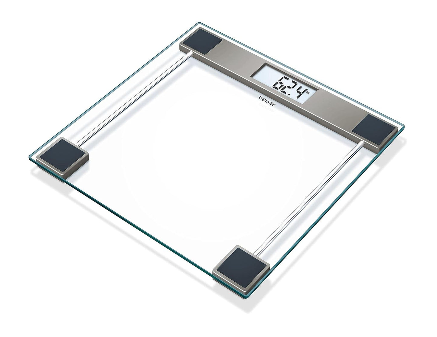 Beurer GS 11 Glass Bathroom Weight Scale I Quick Start Technology I With Transparent LCD Digital Display  (1Count)