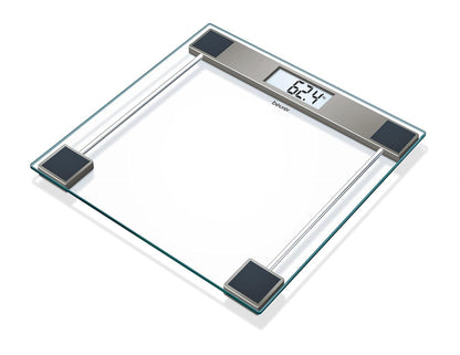 Beurer GS 11 Glass Bathroom Weight Scale I Quick Start Technology I With Transparent LCD Digital Display  (1Count)