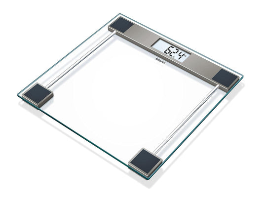Beurer GS 11 Glass Bathroom Weight Scale I Quick Start Technology I With Transparent LCD Digital Display  (1Count)