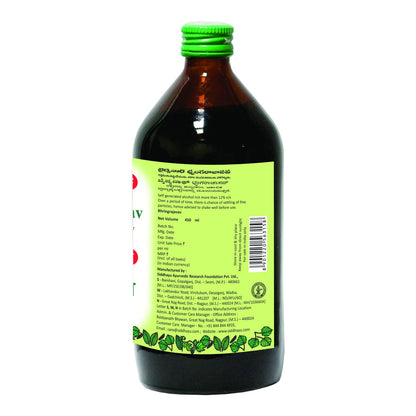 Baidyanath Bhringrajasava 450 ml - Ayurvedic Formula for Healthy Hair, Liver Wellness & Digestive Health