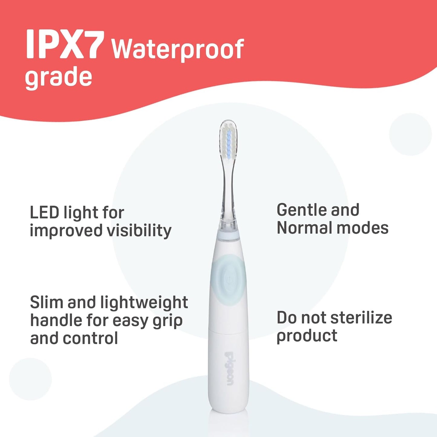Pigeon Gentle Kids Electric Toothbrush (1Set)