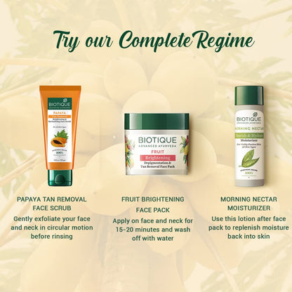 Biotique Papaya Tan Removal Brightening & Revitalizing Face Scrub 100Gm