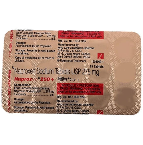 NAPROSYN 250MG - Strip of 15 Tablets