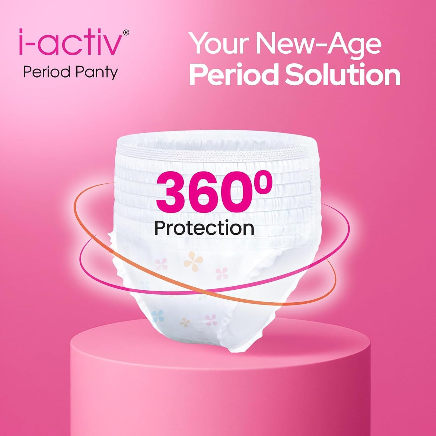 i activ Period Panty for Girls & Women | L-XL | 10's Pack | Disposable Period Panties for Women for Heavy Flow Periods