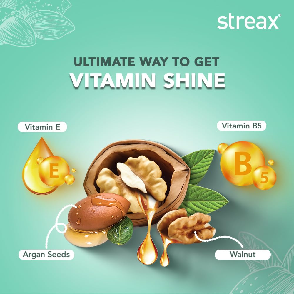 Streax Crème Permanent - 5 Light Brown Hair Color- 50 g