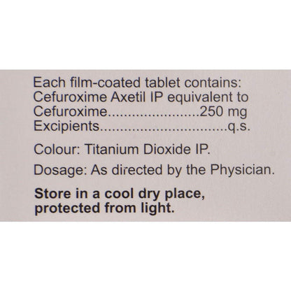 Zocef 250 - Strip of 10 Tablets