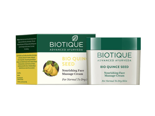 Biotique Bio Quince Seed Nourishing Face Massage Cream For Normal To Dry Skin 50gm