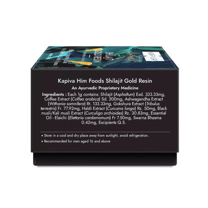 Kapiva Shilajit/Shilajeet Gold Resin - 20g | 500mg