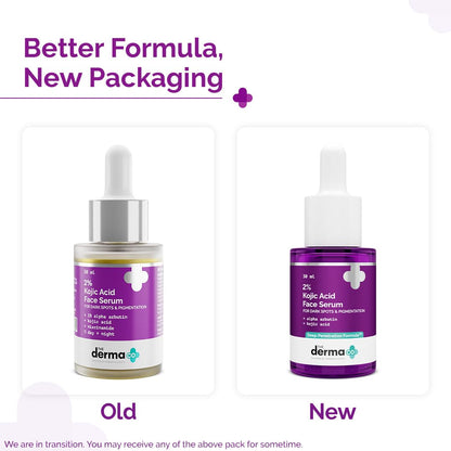 The Derma Co. 2% Kojic Acid Face Serum with Alpha Arbutin, Powered by Deep Penetration Formula™  | 30 ml