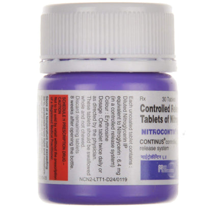 Nitrocontin 6.4 - Bottle of 25 Tablets