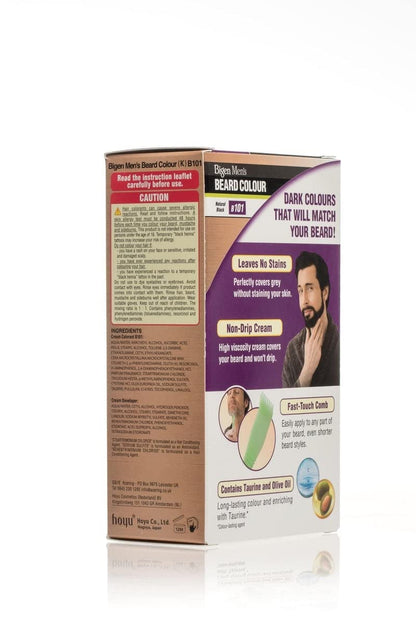 Bigen Mens Beard Colour Natural Black B101 40G