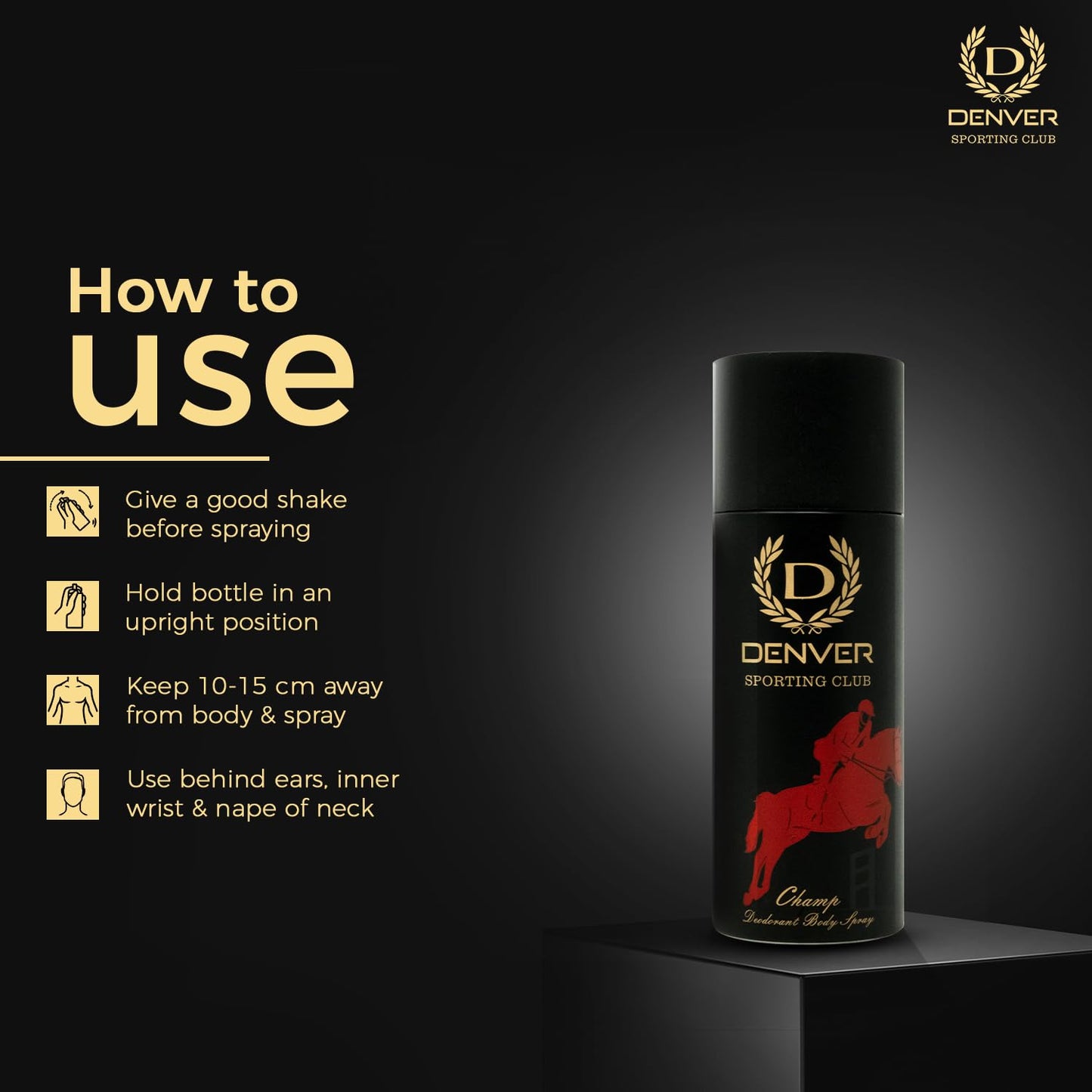 DENVER Sporting Club Champ Deo for Men - (165ML)