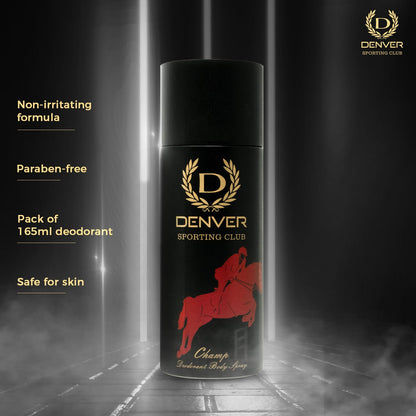 DENVER Sporting Club Champ Deo for Men - (165ML)
