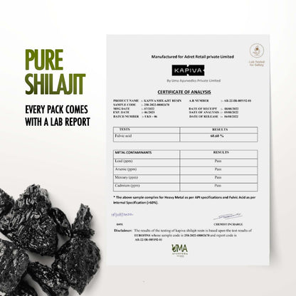 Kapiva Himalayan Shilajit/Shilajeet Resin 10g