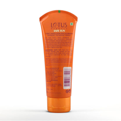 Lotus Herbals Safe Sun 3 In 1 Tinted Daily Sunscreen SPF 40 PA+++  50gm