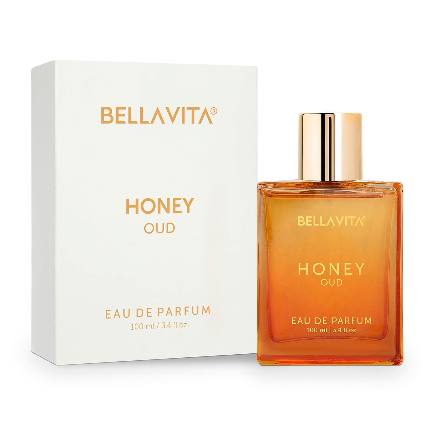 Bella Vita Luxury Honey Oud Long Lasting Perfume | Perfume for Man & Woman | EDP 100ml | Bergamot, Patchouli & Vanilla | Sweet, Woody & Spicy Premium Fragrance