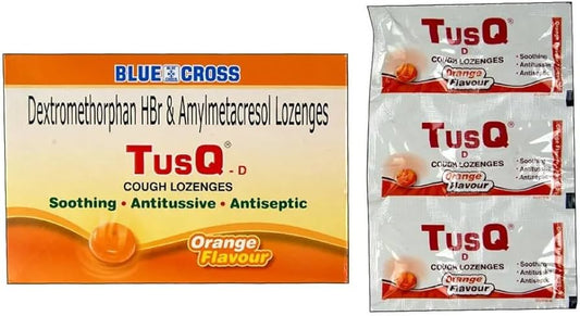 Tusq D Lozenges | Orange Flavour pack of 6