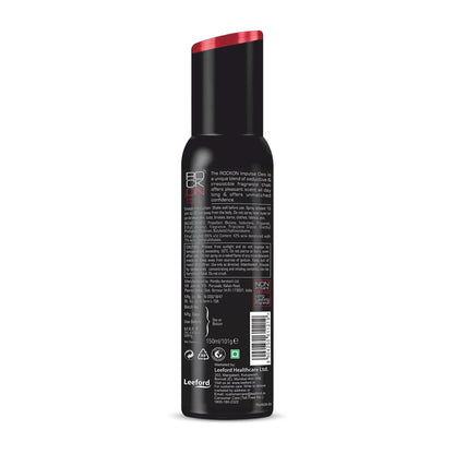Rock On Impulse Deodorant-150ml| Long-Lasting Fragrance | Unisex Body Spray for Odor Control