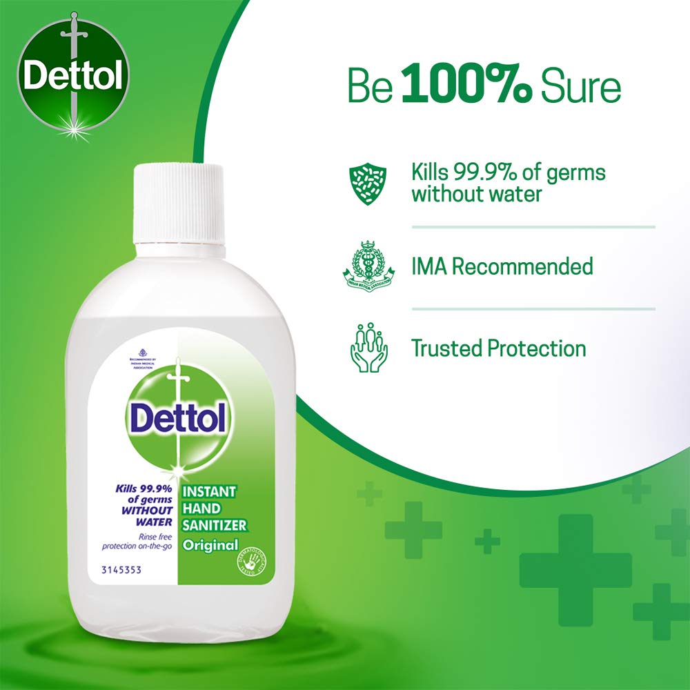 Dettol Original Germ Protection Alcohol based Hand Sanitizer, 60ml