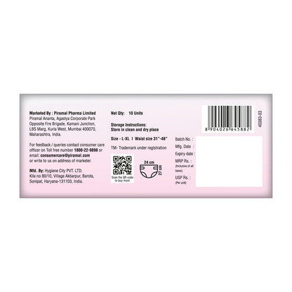 i activ Period Panty for Girls & Women | L-XL | 10's Pack | Disposable Period Panties for Women for Heavy Flow Periods