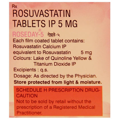 Roseday 5 - Strip of 15 Tablets
