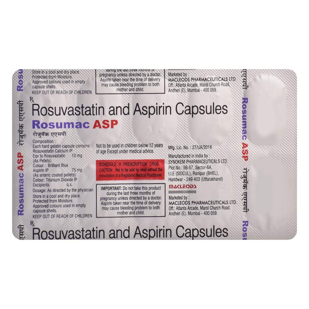 Rosumac ASP - Strip of 10 Capsules