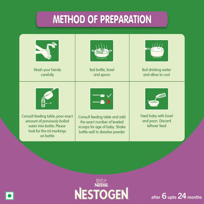NESTOGEN 2 Follow-Up Formula For 6+ Months, Calcium & Phosphorus, 400G Box,Powder,Infant