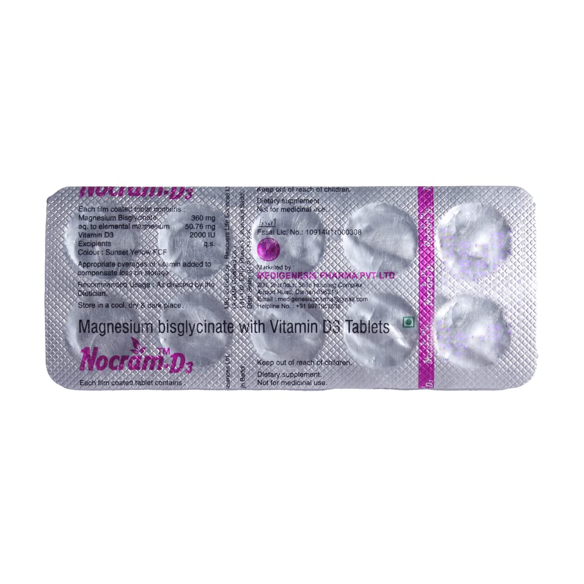 Nocram-D3 - Strip of 10 Tablets