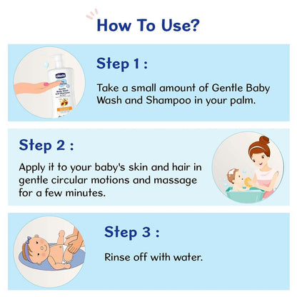 CHICCO BM GENTLE BODYWASH & SHAMPOO100ML