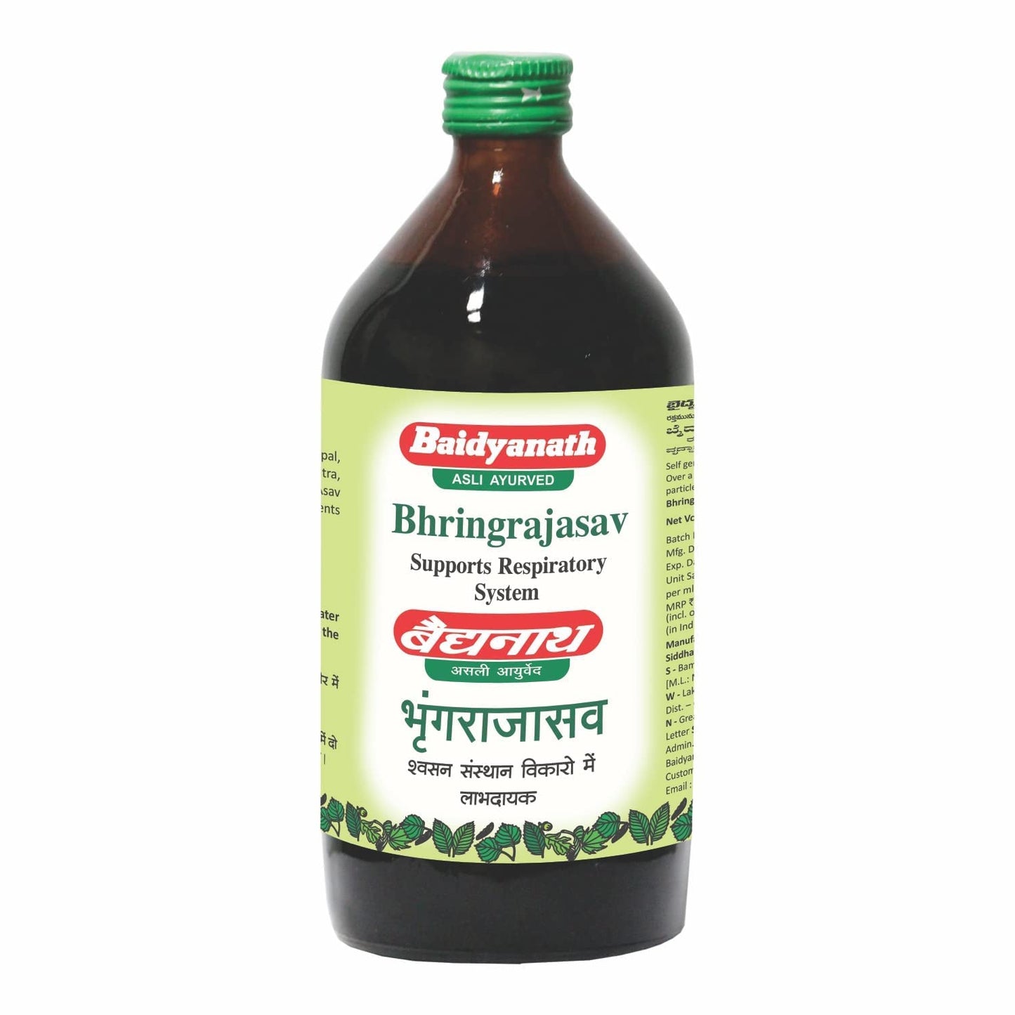 Baidyanath Bhringrajasava 450 ml - Ayurvedic Formula for Healthy Hair, Liver Wellness & Digestive Health