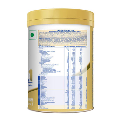 Nestlé NAN EXCELLAPRO Stage 1 Infant Formula Milk Powder with HMOs & Probiotic for Babies (Up To 6 Months), 400g Tin With Smartlid