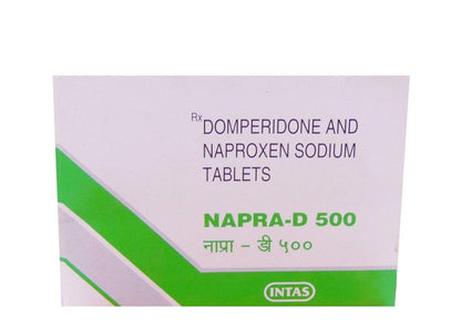 Napra-D 500Mg/10Mg - Strip of 10 Tablets