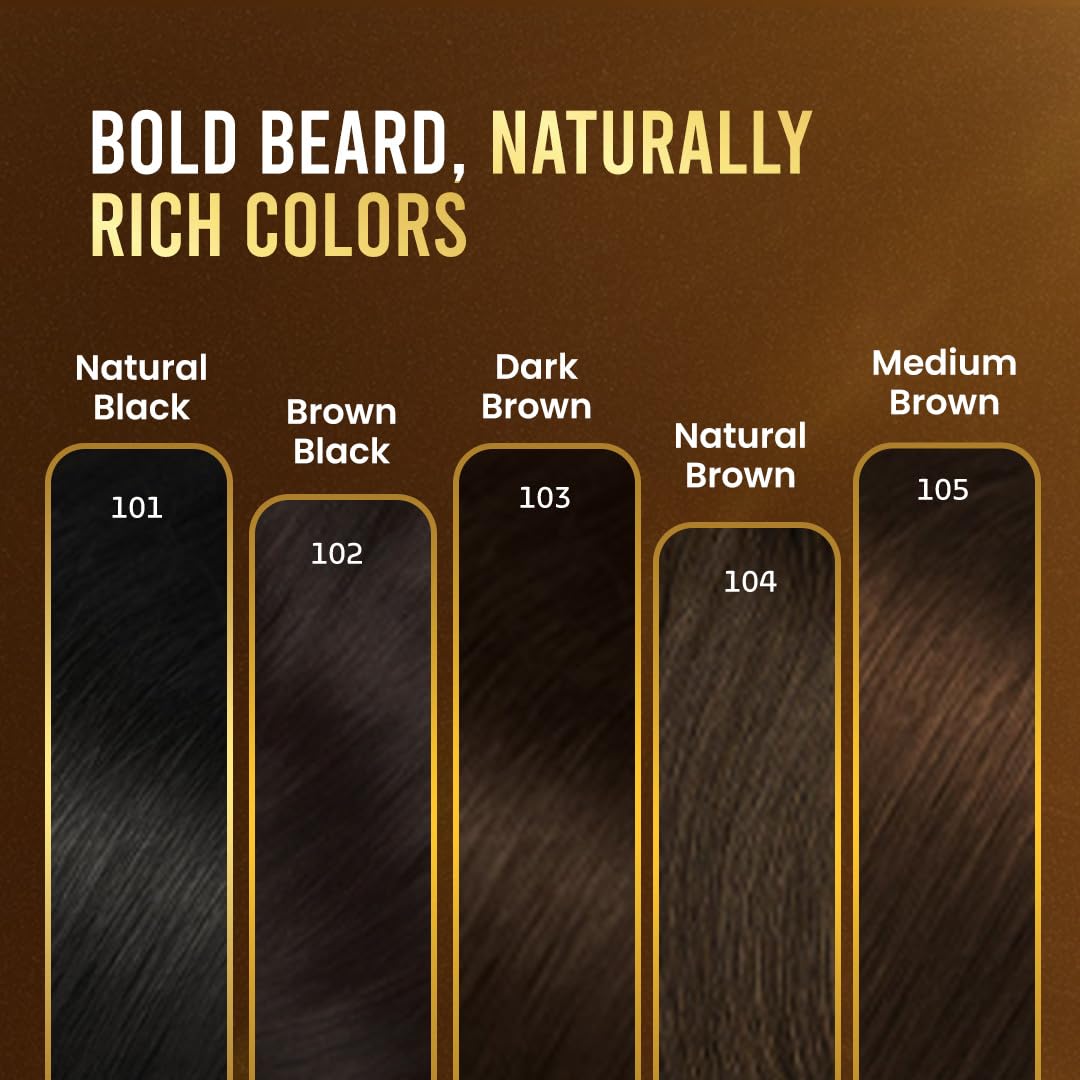 Bigen Men's Beard Color Medium Brown (105) 20gm+20gm=40gm