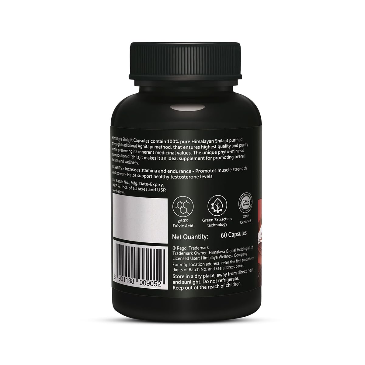 Himalaya Shilajit | 100% Pure Shilajit I 60 Capsules |