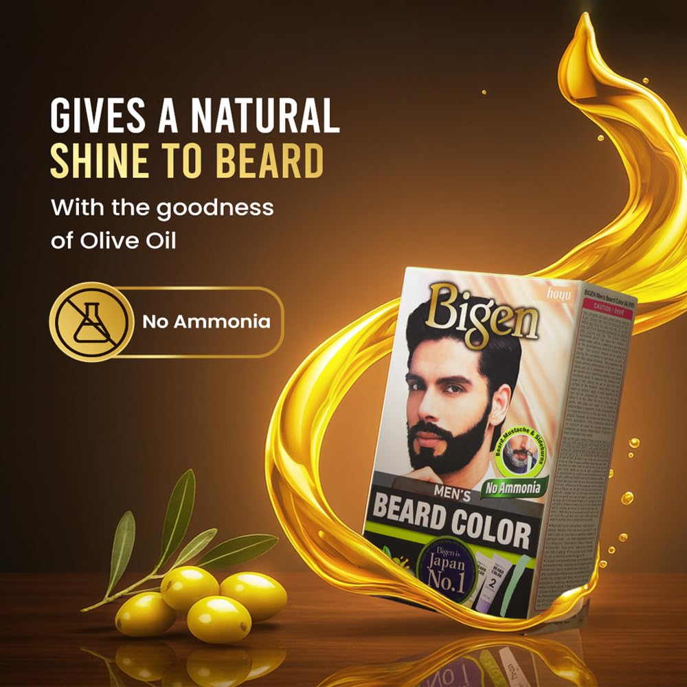 Bigen Men's Beard Color, 40g - Brownish Black B102