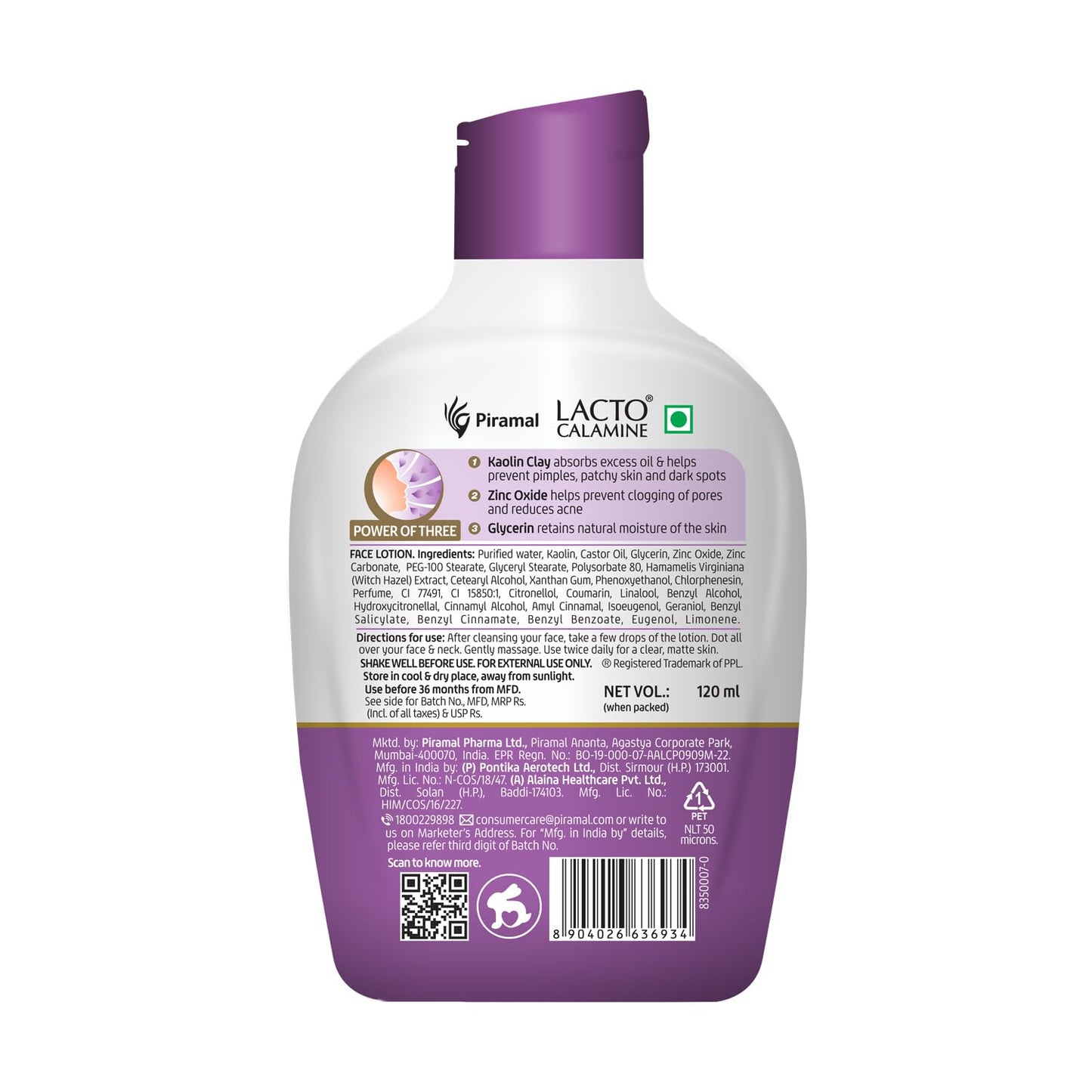 Lacto Calamine Face Lotion | 120ml