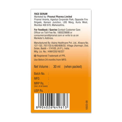 Lacto Calamine Vitamin C Face Serum| 30ml
