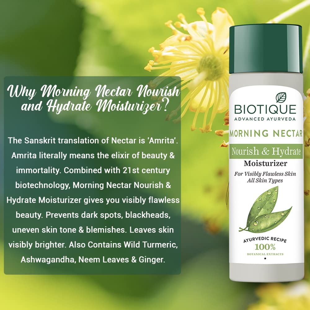 Biotique Morning Nectar Flawless Skin Moisturizer Lotion 190ml