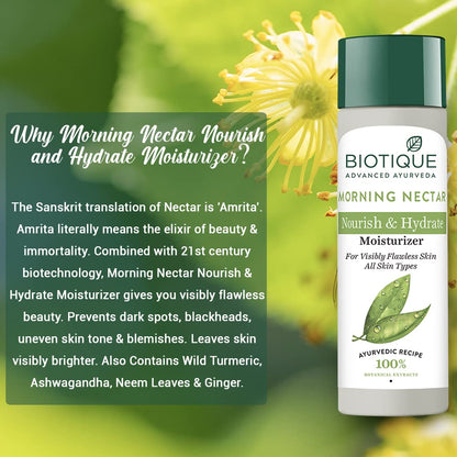 Biotique Morning Nectar Flawless Skin Moisturizer 120ml