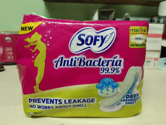 Sofy Antibacteria Extra Long Pads XL - 15 Count