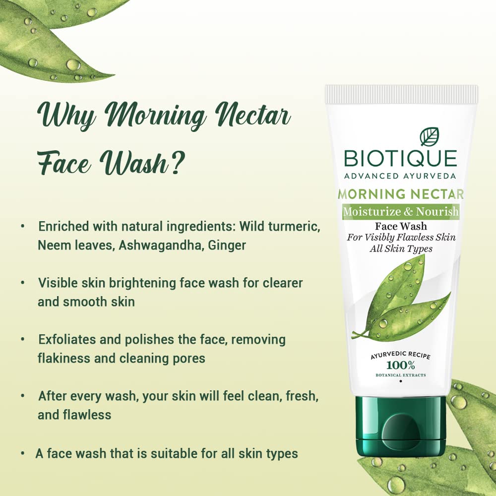 Biotique Morning Nectar Moisturize & Nourish Face Wash 150ml