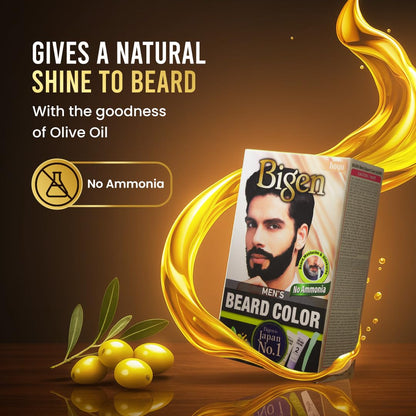 Bigen Men's Beard Color Medium Brown (105) 20gm+20gm=40gm