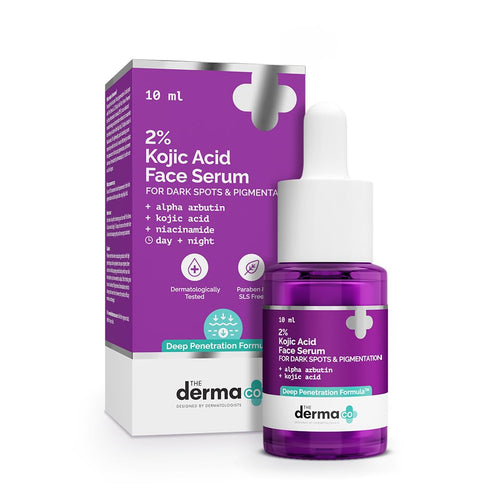 The Derma Co. 2% Kojic Acid Face Serum with Alpha Arbutin, Powered by Deep Penetration Formula™| 10 ml