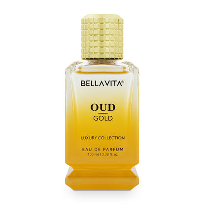 Bella Vita Luxury Oud Gold EDP 100ml Unisex Perfume for Men & Women | Caramel, Rose and Jasmine | Floral Long Lasting Fragrance for Man and Woman
