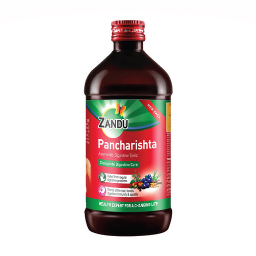 Zandu Pancharishta | Ayurvedic Tonic for Digestion, Acidity, Constipation and Gas Relief, Helps Improve Digestive Immunity, 450ml
