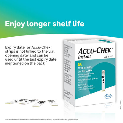 Accu-Chek Instant S Blood Glucose Glucometer Kit with Vial of 10 Strips, 10 Lancets and a Lancing device