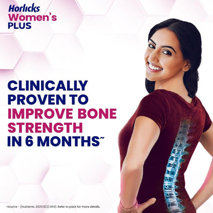 Horlicks Women's Plus Chocolate Nutrition Drink 400 g Jar, Nutrition for strong Bones with 100% daily Calcium & Vitamin D - No Added Sugar
